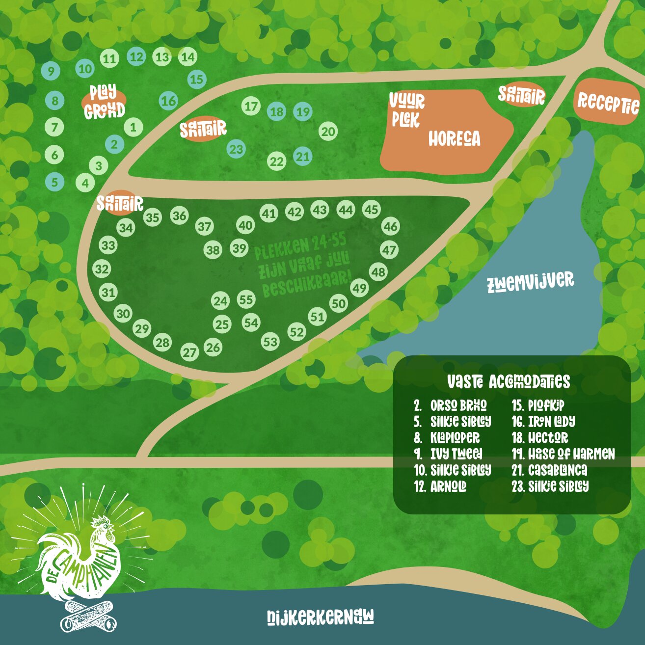 CampingPlattegrond